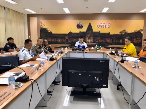 ประชุมศูนย์อำนวยความสะดวกและประสานการช่วยเหลือผู้ชมการแข่งขันรถจักรยานยนต์ทางเรียบชิงแชมป์โลก สนามที่ 15 “PTT Thailand Grand Prix 2019”