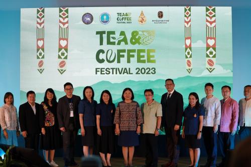 งานเทศกาล Tea & Coffee Festival 2023 เชียงรายเมืองชา เเละกาแฟ และการประชุมเครือข่ายชา และกาแฟแห่งประเทศไทย 2566 ภายใต้โครงการเชียงรายเมืองเกษตรสร้างสรรค์มูลค่าสูง สู่การพัฒนา ชา กาแฟ และสมุนไพร